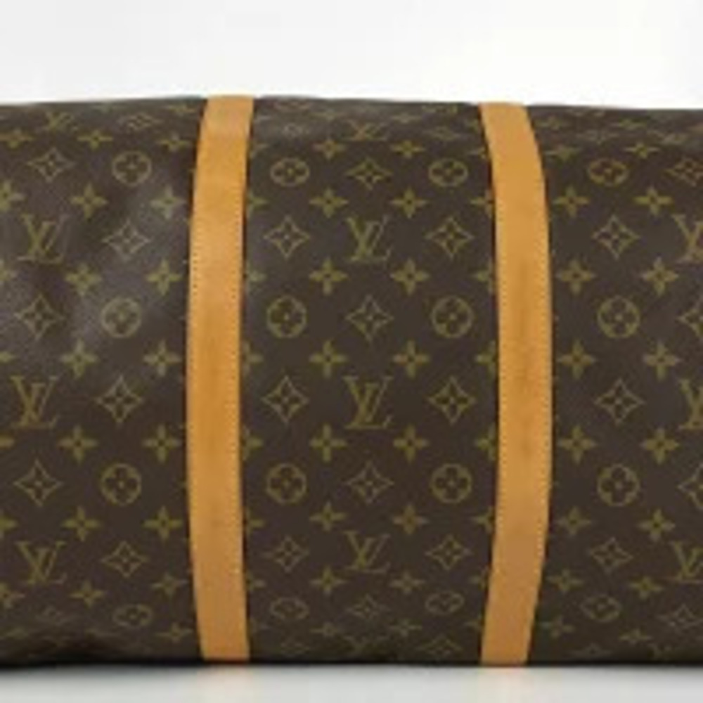 Louis Vuitton Bandoulire Travel Business Monogram Boston Trip Keepall Bag Brown